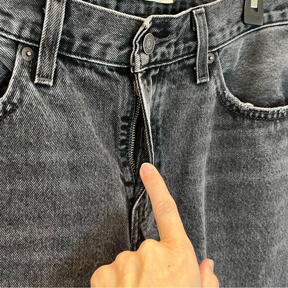Levi's Premium Middy Straight Jeans in No Service Black size 29 - Picture 10 of 16